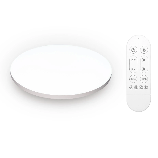 [WCL-XJ24-RCW- Y] Moes WiFi Smart Ceiling Light Bluetooth With Beacon Remote Control RGB Dimmable Lighting